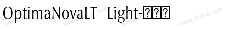 OptimaNovaLT   Light字体转换